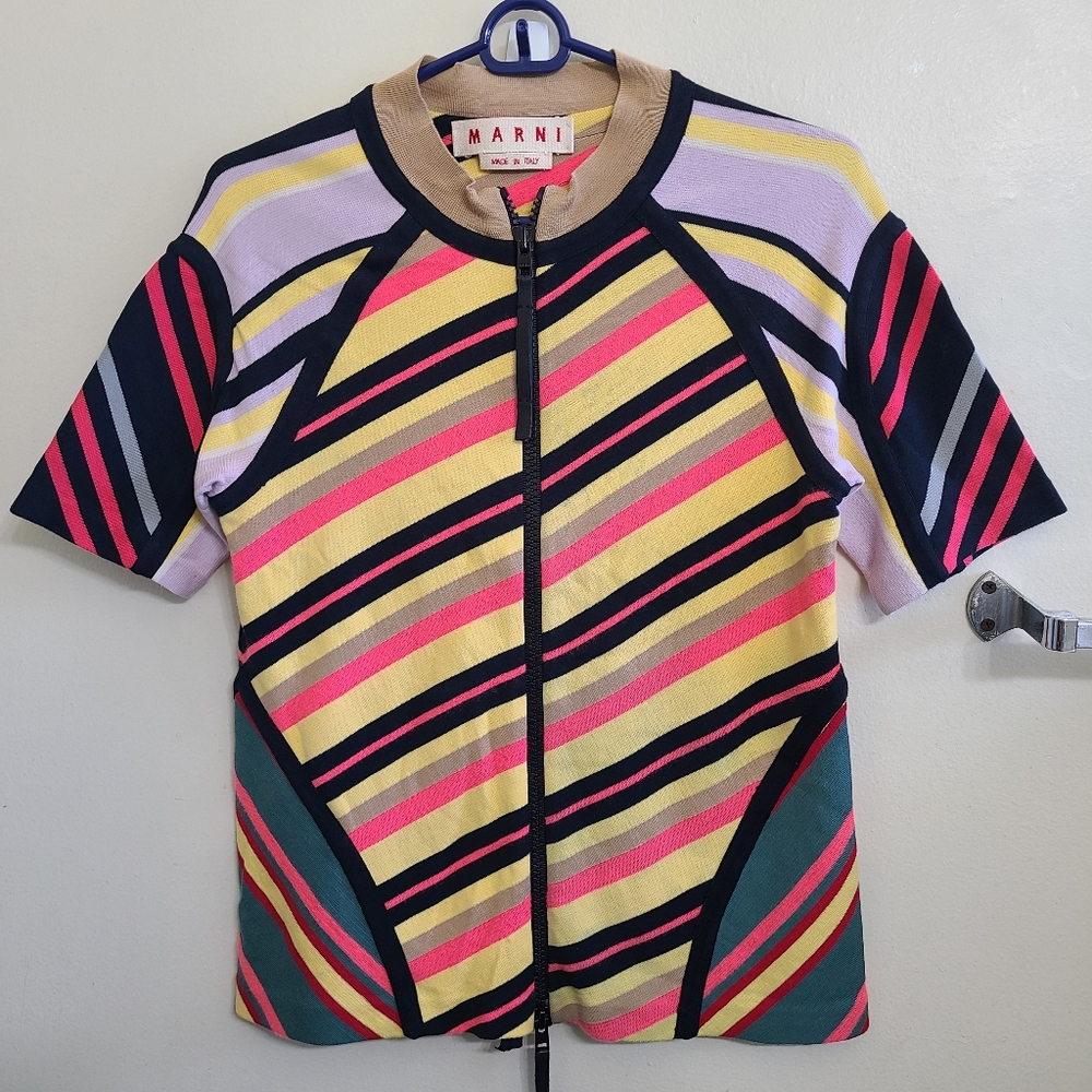 Marni Colorful Striped Top